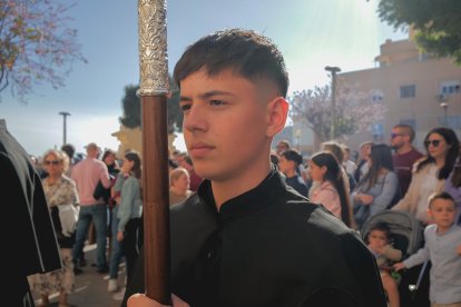 Calvario por las calles de Almería en el Miércoles Santo 2023.