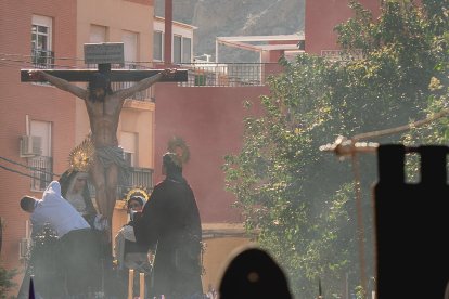 Calvario por las calles de Almería en el Miércoles Santo 2023.