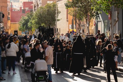 Calvario por las calles de Almería en el Miércoles Santo 2023.