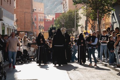 Calvario por las calles de Almería en el Miércoles Santo 2023.