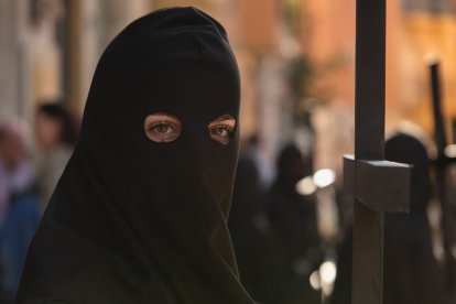 Calvario por las calles de Almería en el Miércoles Santo 2023.