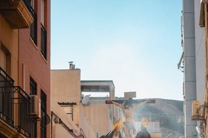 Calvario por las calles de Almería en el Miércoles Santo 2023.