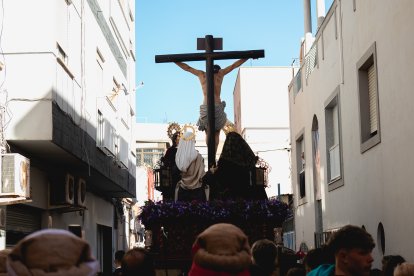 Calvario por las calles de Almería en el Miércoles Santo 2023.