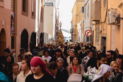 Calvario por las calles de Almería en el Miércoles Santo 2023.