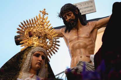 Calvario por las calles de Almería en el Miércoles Santo 2023.