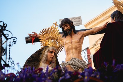 Calvario por las calles de Almería en el Miércoles Santo 2023.