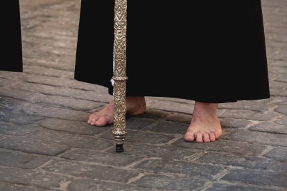 Calvario por las calles de Almería en el Miércoles Santo 2023.