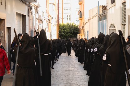 Calvario por las calles de Almería en el Miércoles Santo 2023.
