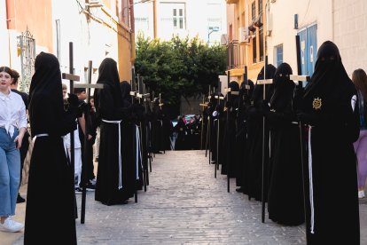 Calvario por las calles de Almería en el Miércoles Santo 2023.