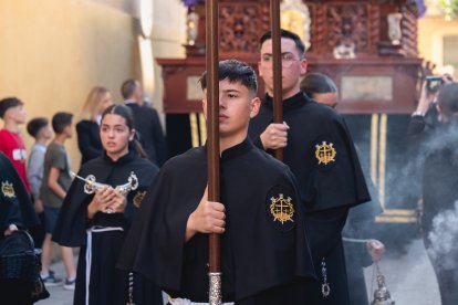 Calvario por las calles de Almería en el Miércoles Santo 2023.