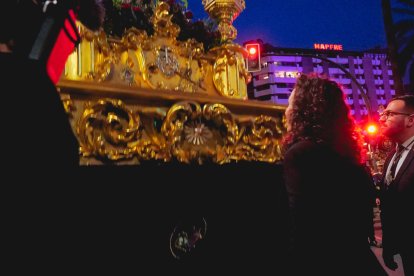 Procesión del Encuentro en el Jueves Santo 2023 de Almería.
