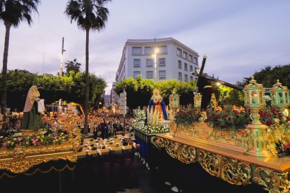 Procesión del Encuentro en el Jueves Santo 2023 de Almería.