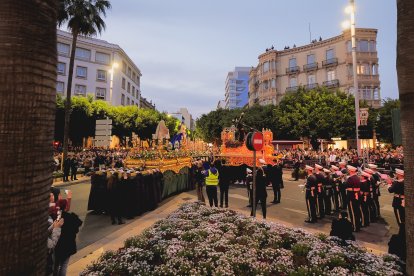 Procesión del Encuentro en el Jueves Santo 2023 de Almería.