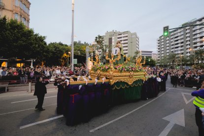 Procesión del Encuentro en el Jueves Santo 2023 de Almería.