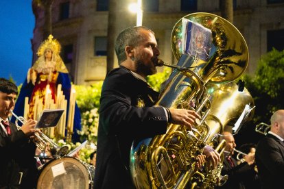 Procesión del Encuentro en el Jueves Santo 2023 de Almería.