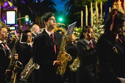 Procesión del Encuentro en el Jueves Santo 2023 de Almería.