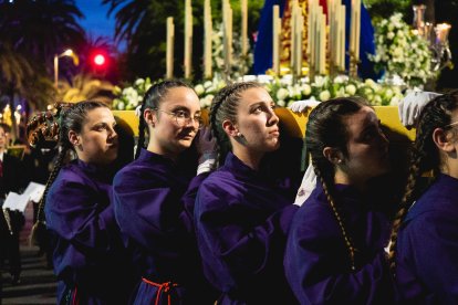 Procesión del Encuentro en el Jueves Santo 2023 de Almería.