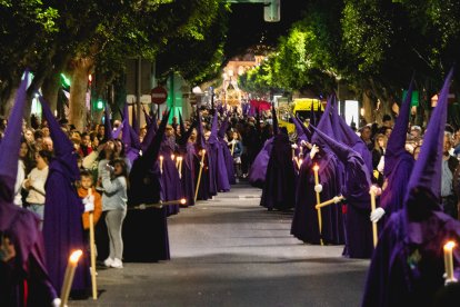 Procesión del Encuentro en el Jueves Santo 2023 de Almería.