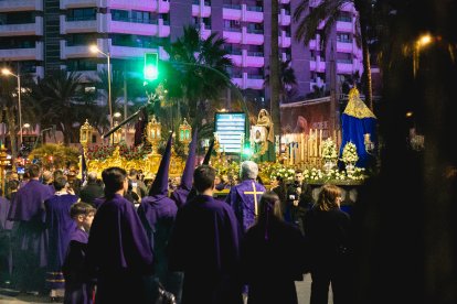 Procesión del Encuentro en el Jueves Santo 2023 de Almería.