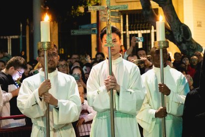 Procesión del Encuentro en el Jueves Santo 2023 de Almería.
