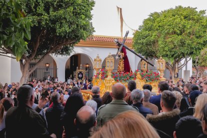 Procesión del Encuentro en el Jueves Santo 2023 de Almería.
