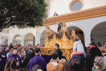 Procesión del Encuentro en el Jueves Santo 2023 de Almería.
