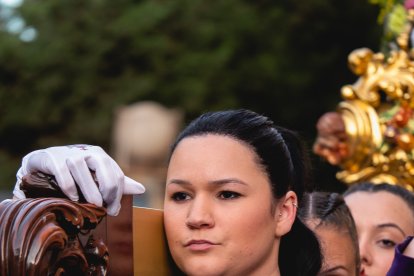 Procesión del Encuentro en el Jueves Santo 2023 de Almería.
