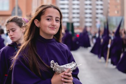Procesión del Encuentro en el Jueves Santo 2023 de Almería.
