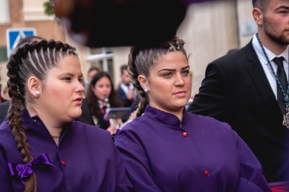 Procesión del Encuentro en el Jueves Santo 2023 de Almería.
