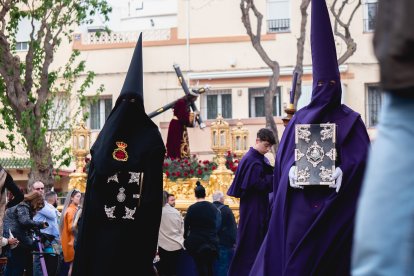 Procesión del Encuentro en el Jueves Santo 2023 de Almería.
