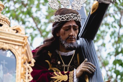Procesión del Encuentro en el Jueves Santo 2023 de Almería.
