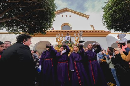 Procesión del Encuentro en el Jueves Santo 2023 de Almería.

