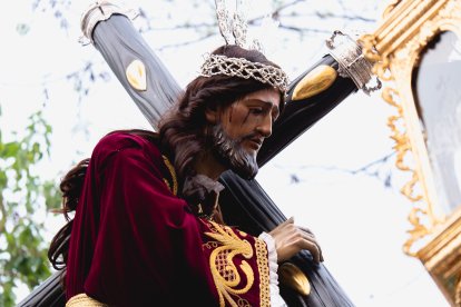 Procesión del Encuentro en el Jueves Santo 2023 de Almería.
