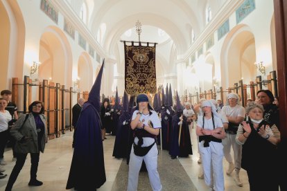 Procesión del Encuentro en el Jueves Santo 2023 de Almería.
