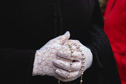 Procesión del Encuentro en el Jueves Santo 2023 de Almería.
