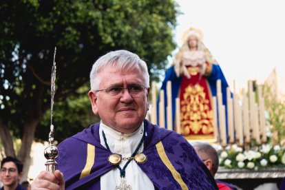 Procesión del Encuentro en el Jueves Santo 2023 de Almería.
