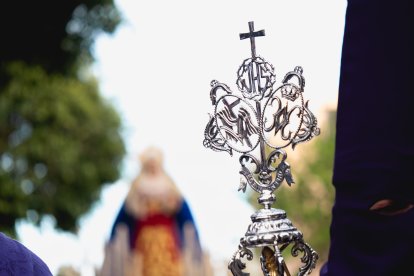 Procesión del Encuentro en el Jueves Santo 2023 de Almería.

