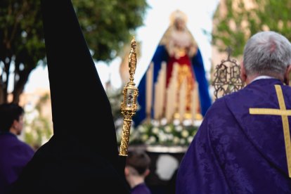 Procesión del Encuentro en el Jueves Santo 2023 de Almería.
