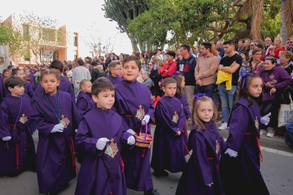 Procesión del Encuentro en el Jueves Santo 2023 de Almería.
