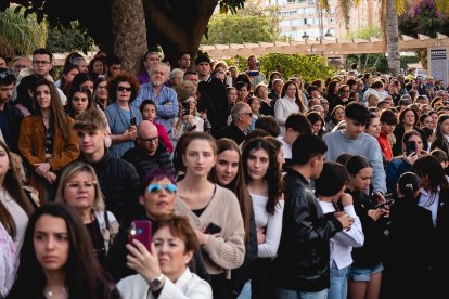 Procesión del Encuentro en el Jueves Santo 2023 de Almería.
