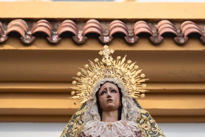 Procesión del Encuentro en el Jueves Santo 2023 de Almería.
