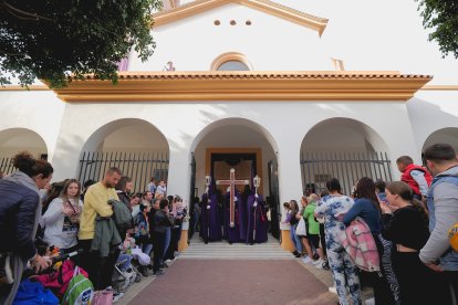Procesión del Encuentro en el Jueves Santo 2023 de Almería.
