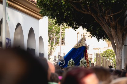 Procesión del Encuentro en el Jueves Santo 2023 de Almería.
