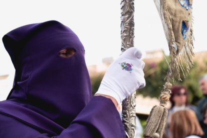 Procesión del Encuentro en el Jueves Santo 2023 de Almería.
