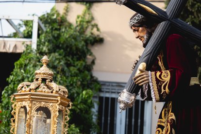 Procesión del Encuentro en el Jueves Santo 2023 de Almería.
