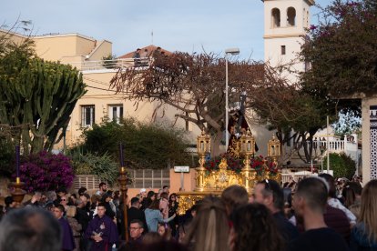 Procesión del Encuentro en el Jueves Santo 2023 de Almería.
