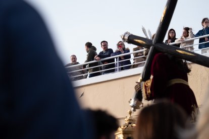 Procesión del Encuentro en el Jueves Santo 2023 de Almería.
