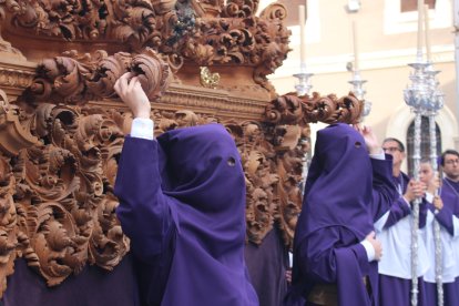 Inicio de la procesión este Jueves Santo. 
