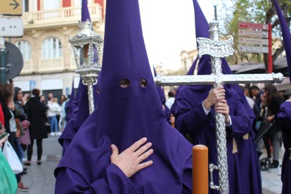 Nazareno en el centro de Almería. 