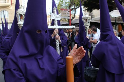 Nazareno en el centro de Almería. 